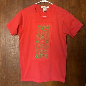 Comme des Garçons coral tshirt M